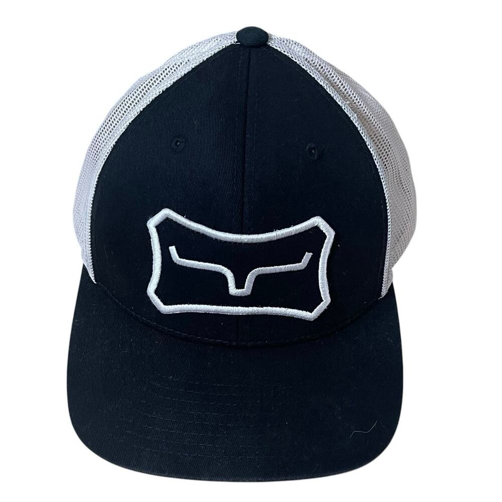 Kimes Ranch Boneyard Cap Black White Trucker SnapBack Western Longhorn Logo